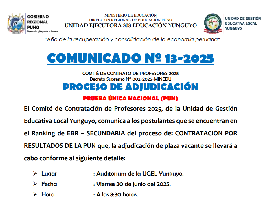 Imagen Comunicado